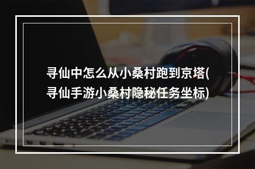 寻仙中怎么从小桑村跑到京塔(寻仙手游小桑村隐秘任务坐标)