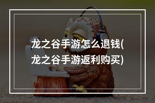 龙之谷手游怎么退钱(龙之谷手游返利购买)