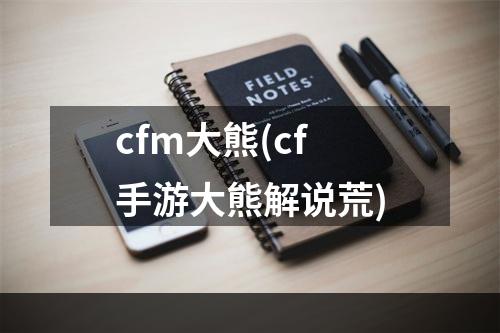 cfm大熊(cf手游大熊解说荒)