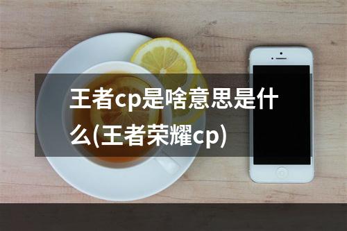 王者cp是啥意思是什么(王者荣耀cp)