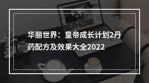 华丽世界：皇帝成长计划2丹药配方及效果大全2022