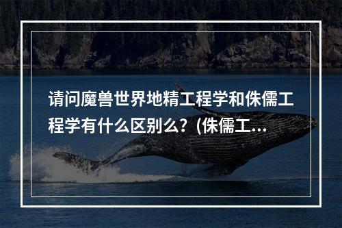 请问魔兽世界地精工程学和侏儒工程学有什么区别么？(侏儒工程学和地精工程学)