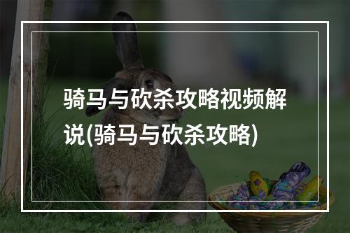 骑马与砍杀攻略视频解说(骑马与砍杀攻略)