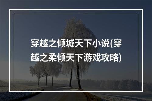 穿越之倾城天下小说(穿越之柔倾天下游戏攻略)