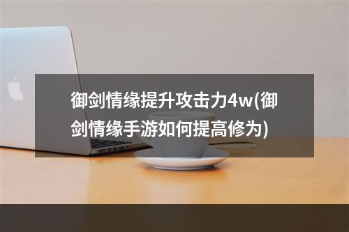 御剑情缘提升攻击力4w(御剑情缘手游如何提高修为)