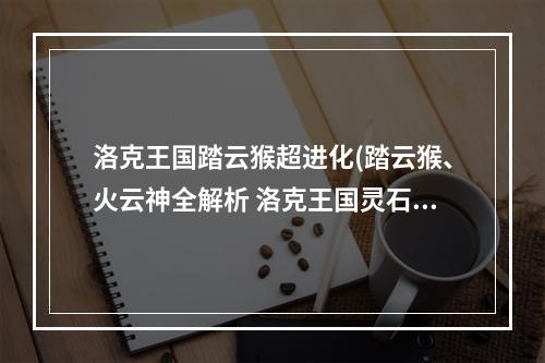 洛克王国踏云猴超进化(踏云猴、火云神全解析 洛克王国灵石攻略)