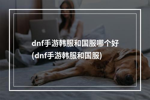 dnf手游韩服和国服哪个好(dnf手游韩服和国服)