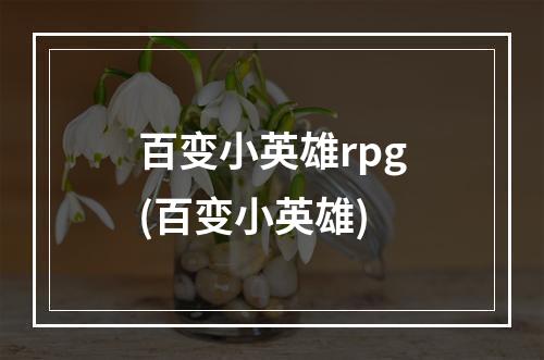 百变小英雄rpg(百变小英雄)