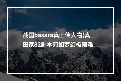 战国basara真田传人物(真田家82剧本宛如梦幻极限难度战国传图文战报 第四)