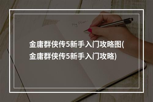 金庸群侠传5新手入门攻略图(金庸群侠传5新手入门攻略)