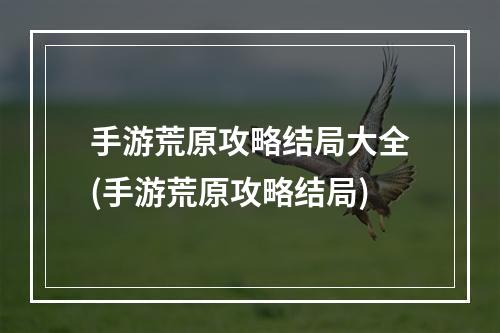 手游荒原攻略结局大全(手游荒原攻略结局)