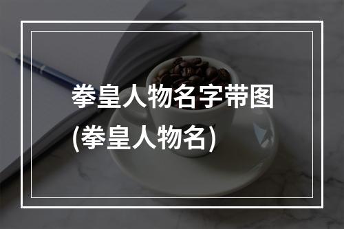 拳皇人物名字带图(拳皇人物名)