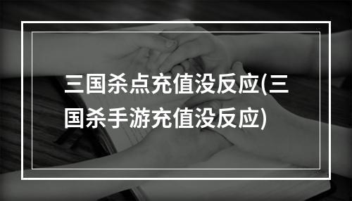 三国杀点充值没反应(三国杀手游充值没反应)