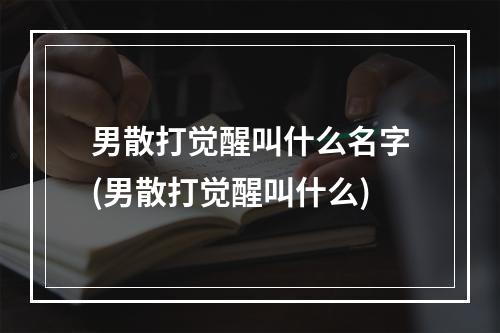 男散打觉醒叫什么名字(男散打觉醒叫什么)