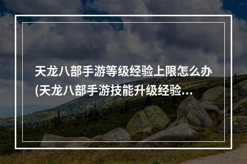 天龙八部手游等级经验上限怎么办(天龙八部手游技能升级经验计算器)