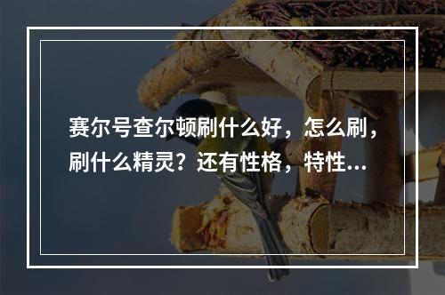 赛尔号查尔顿刷什么好，怎么刷，刷什么精灵？还有性格，特性？(赛尔号查尔顿)