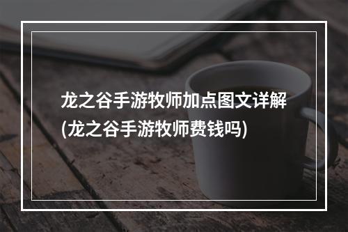 龙之谷手游牧师加点图文详解(龙之谷手游牧师费钱吗)