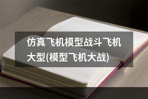 仿真飞机模型战斗飞机大型(模型飞机大战)