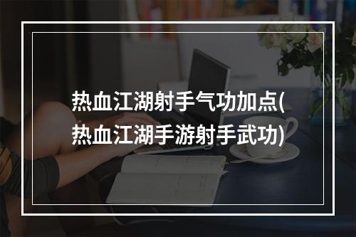 热血江湖射手气功加点(热血江湖手游射手武功)