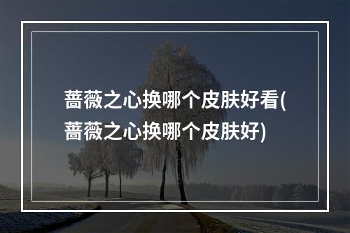 蔷薇之心换哪个皮肤好看(蔷薇之心换哪个皮肤好)