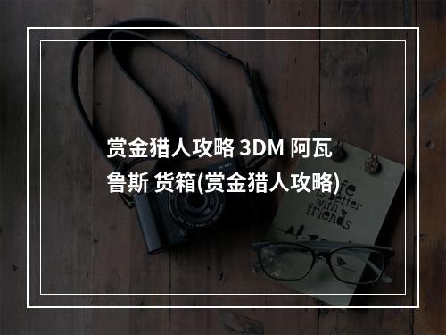 赏金猎人攻略 3DM 阿瓦鲁斯 货箱(赏金猎人攻略)