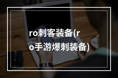 ro刺客装备(ro手游爆刺装备)