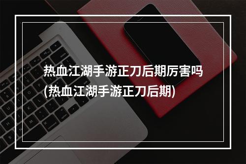 热血江湖手游正刀后期厉害吗(热血江湖手游正刀后期)