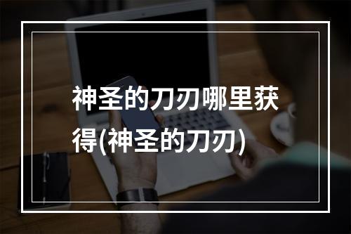 神圣的刀刃哪里获得(神圣的刀刃)