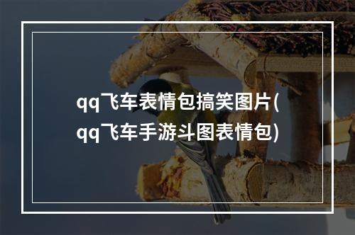 qq飞车表情包搞笑图片(qq飞车手游斗图表情包)