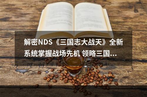 解密NDS《三国志大战天》全新系统掌握战场先机 领略三国志真彩(用智谋逐鹿中原，挑战无尽剧情，开启你的三国之旅)