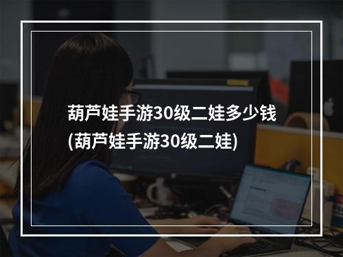 葫芦娃手游30级二娃多少钱(葫芦娃手游30级二娃)