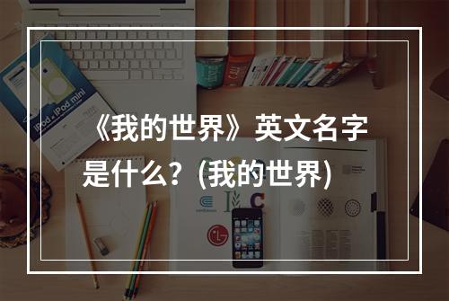 《我的世界》英文名字是什么？(我的世界)