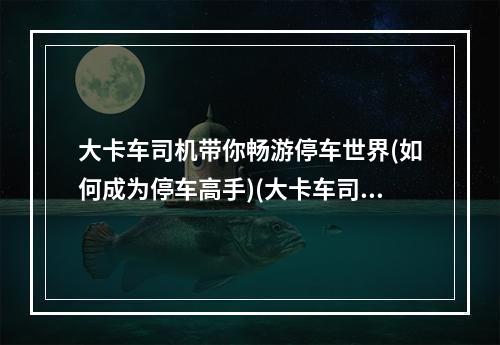 大卡车司机带你畅游停车世界(如何成为停车高手)(大卡车司机的停车大作战(驾驭大卡车，长驱直入))