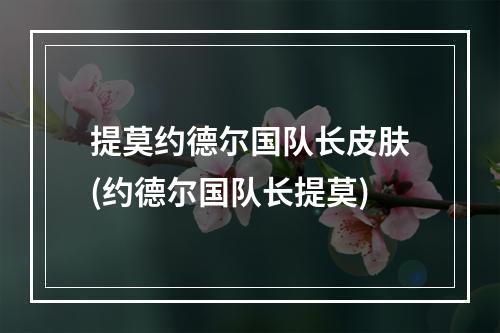 提莫约德尔国队长皮肤(约德尔国队长提莫)