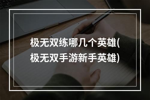 极无双练哪几个英雄(极无双手游新手英雄)