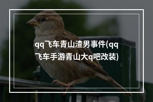 qq飞车青山渣男事件(qq飞车手游青山大q吧改装)