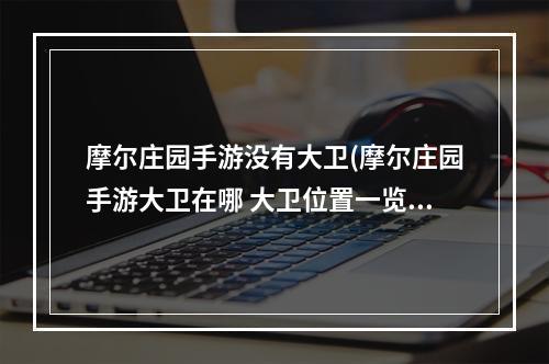 摩尔庄园手游没有大卫(摩尔庄园手游大卫在哪 大卫位置一览 摩尔庄园手游)