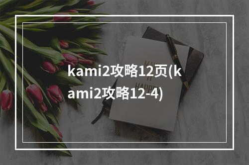 kami2攻略12页(kami2攻略12-4)