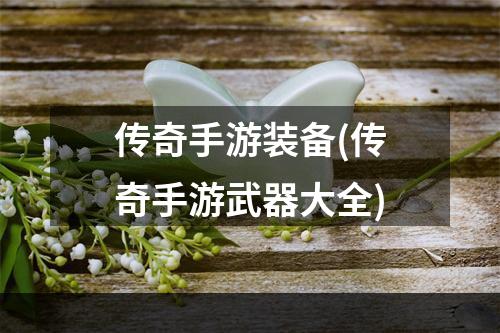 传奇手游装备(传奇手游武器大全)