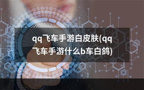 qq飞车手游白皮肤(qq飞车手游什么b车白鸽)