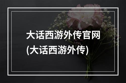 大话西游外传官网(大话西游外传)