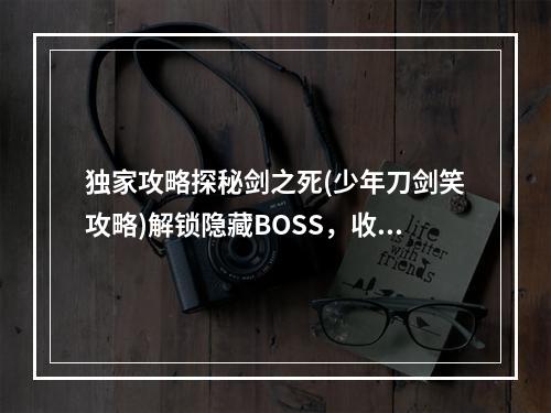 独家攻略探秘剑之死(少年刀剑笑攻略)解锁隐藏BOSS，收获珍贵奖励！