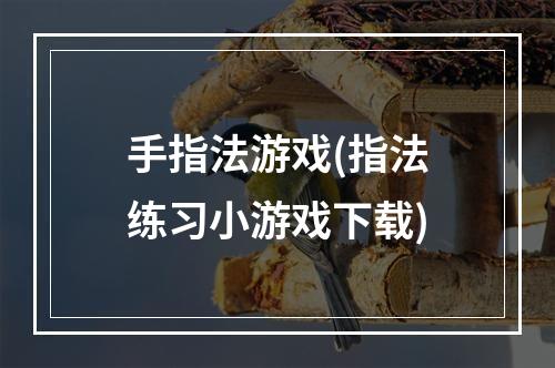 手指法游戏(指法练习小游戏下载)