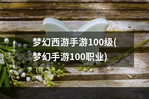 梦幻西游手游100级(梦幻手游100职业)