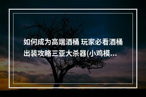 如何成为高端酒桶 玩家必看酒桶出装攻略三亚大杀器(小鸡模式)