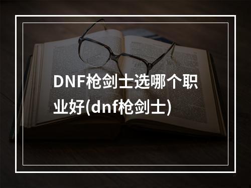 DNF枪剑士选哪个职业好(dnf枪剑士)