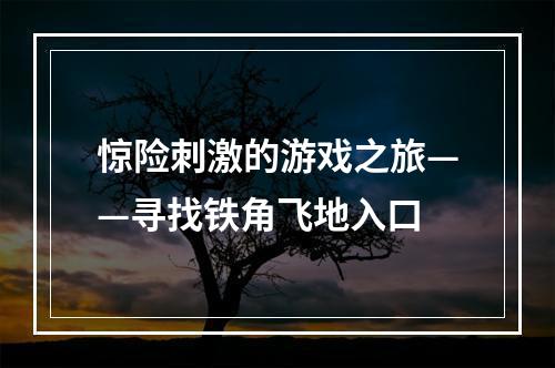 惊险刺激的游戏之旅——寻找铁角飞地入口