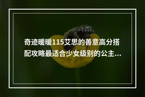 奇迹暖暖115艾思的善意高分搭配攻略最适合少女级别的公主级别之选！(高分攻略打造公主般甜美的115艾思搭配，迅速提升等级！)