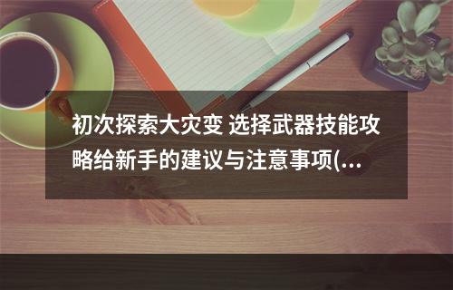 初次探索大灾变 选择武器技能攻略给新手的建议与注意事项(游戏初学者必看)(成为大灾变中的职业杀手 从武器及技能选起(高手必读))