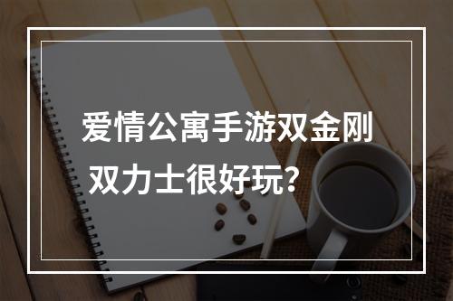 爱情公寓手游双金刚 双力士很好玩？